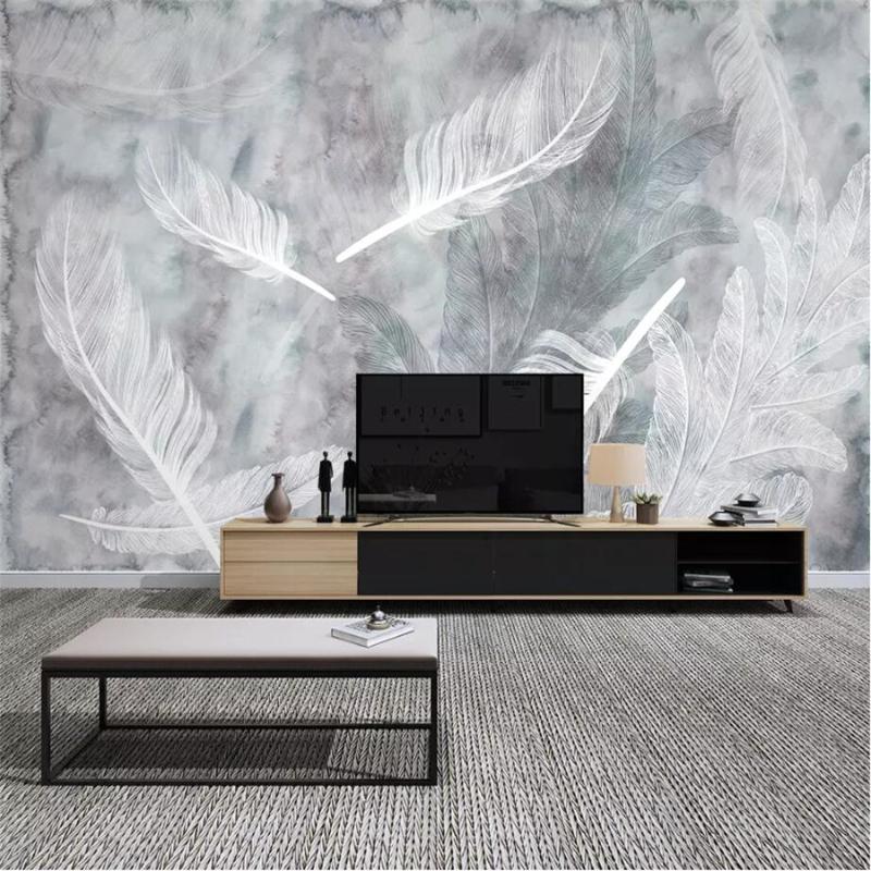 

Custom wallpaper 3d photo mural beautiful silk jewelry dandelion romantic TV background wall paper decoration 3D Papel de parede, As pic