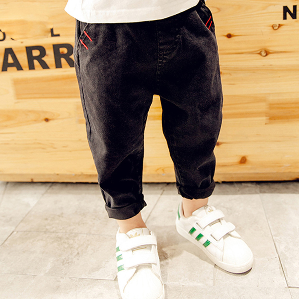 

Kid Pants Children Boys Autumn Casual Solid Jeans Pant Spring Boys Trousers Full Length Harem Pants Boys bottoms