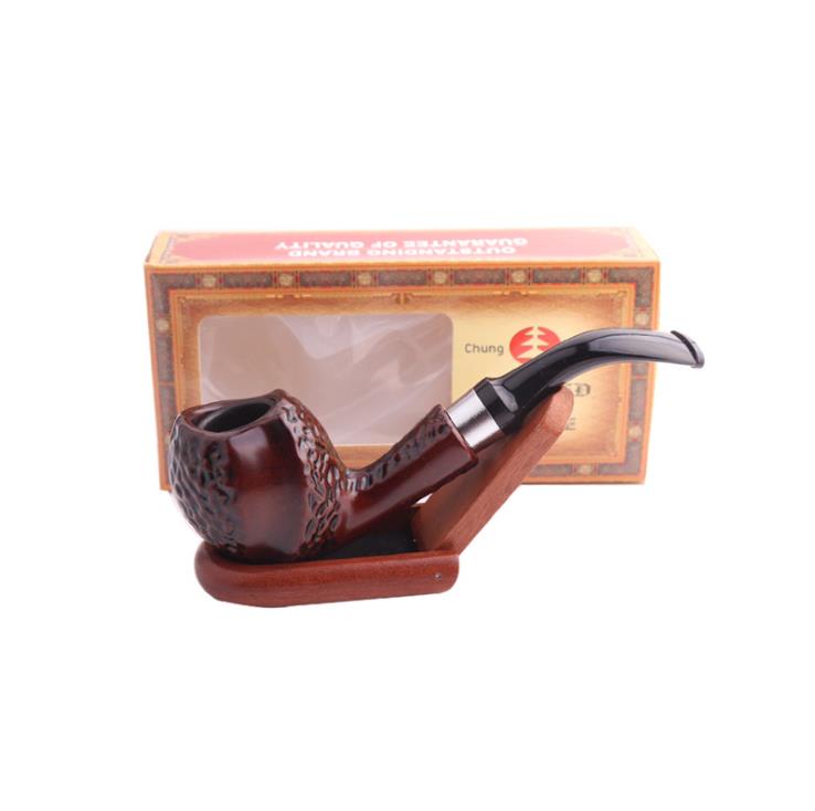 

Novel Creative Portable Male Resin Pipe Metal Pipe Cooker Bakelite Curved Carved Filtration Pipe