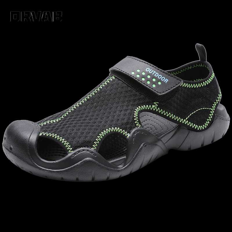 

Hot Sale Men's Shoes 2020 Fashion Designers Sandals Men Outdoor Multifunction Wading Sandals Slip-On Casual Mens Summer, Gray