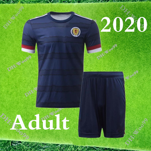 

2020 2021 Scotland Adult kit Soccer Jerseys 20 21 Scotland men home McGregor McGinn Armstrong Robertson national team football shirts kits, Blue
