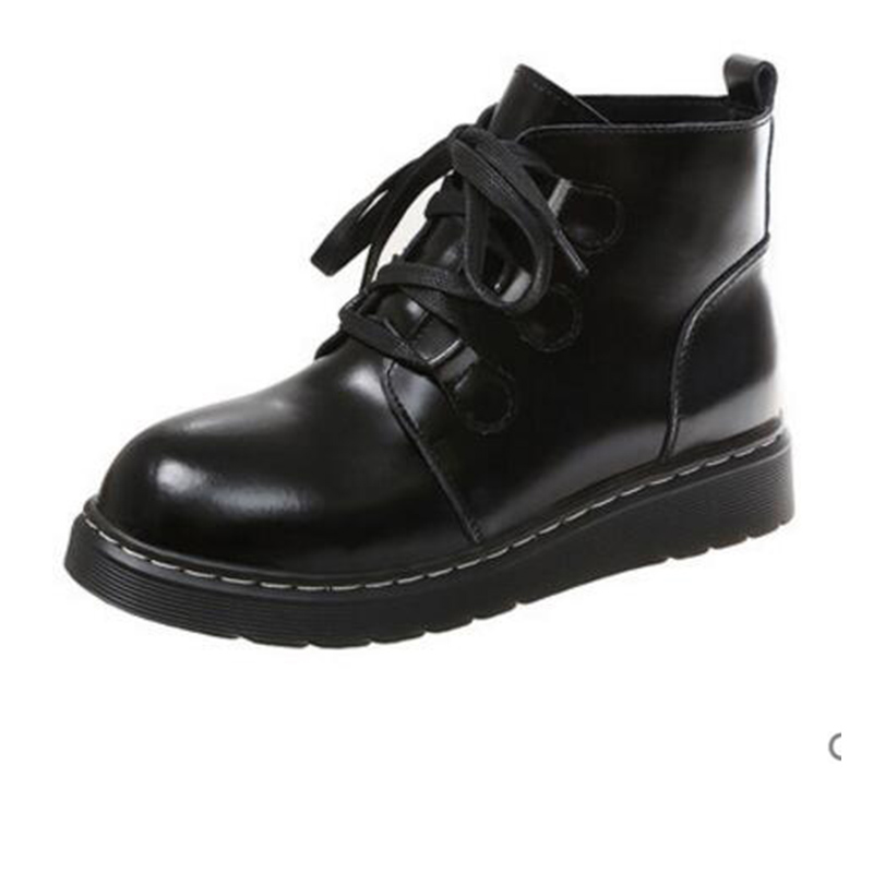 

NEW arrived 2019 winter Martin boots for women black white brown leather shoes Ankle booties Sneakers size 36-40
