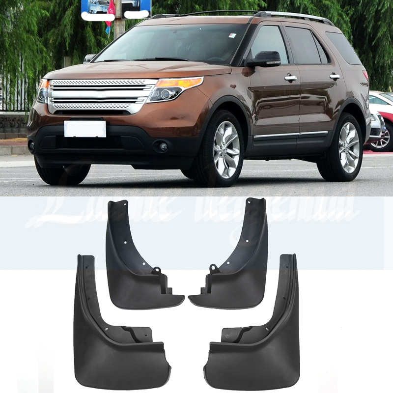 For Ford Explorer 2011 - 2018 Mudflaps Splash Guards Mud Flaps Front Rear Mudguards Fender 2017 2016 2015 2014 2013 2012-image-469141495