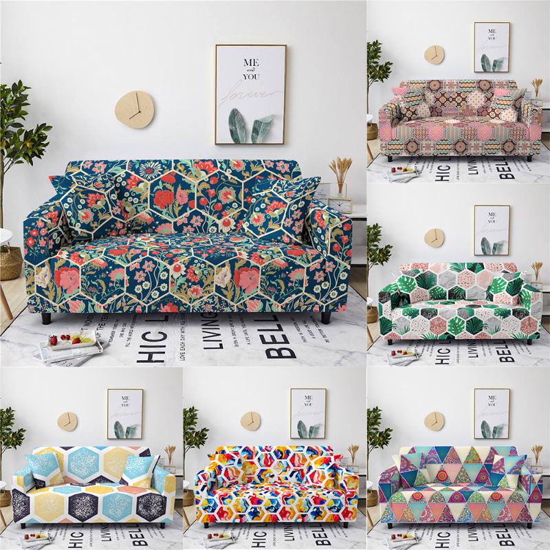 

Bohemia Elastic Sofa cover Wrap All-inclusive Geometric Sofa Covers Seat Couch Covers Towel 1/2/3/4 Slipcover