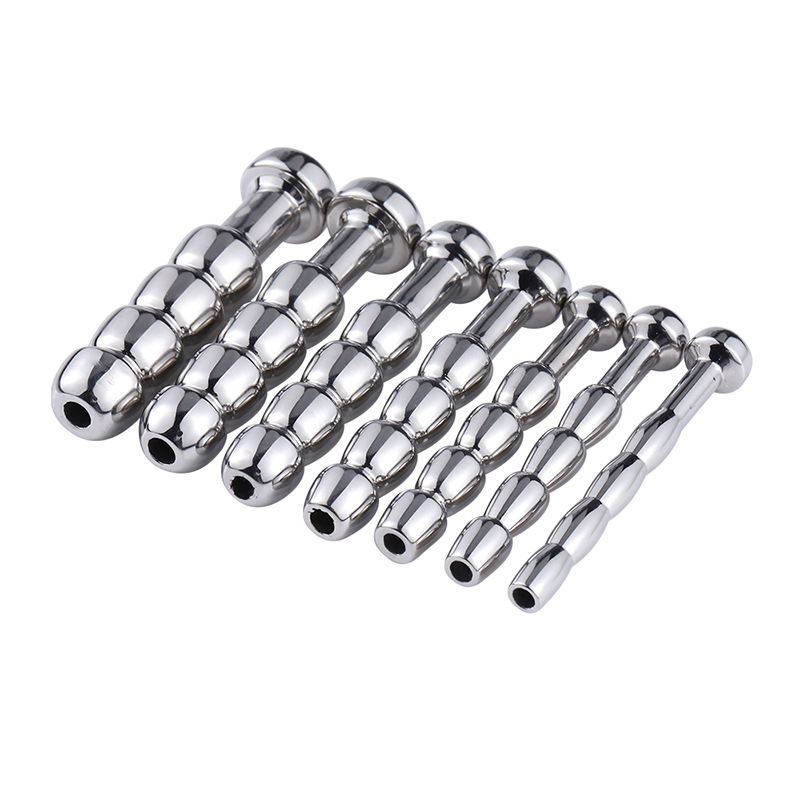 

Male Chastity Device Stainless steel Penis Plug Urethral Tube Catheter Sounding Bead Stimulate Plug Urethra Stretching BDSM Sex Toys for Men