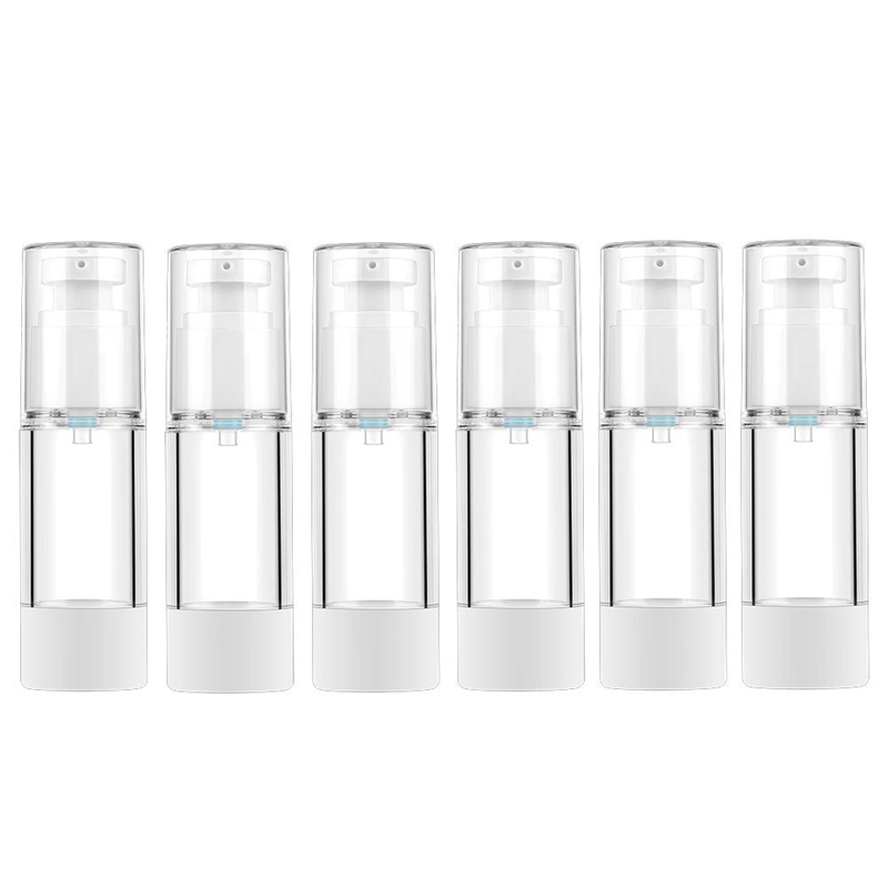 

30ML Clear Airless Cosmetic Cream Pump Bottle Travel Size Dispenser Refillable Containers/Foundation Travel Pump Bottle for Sham