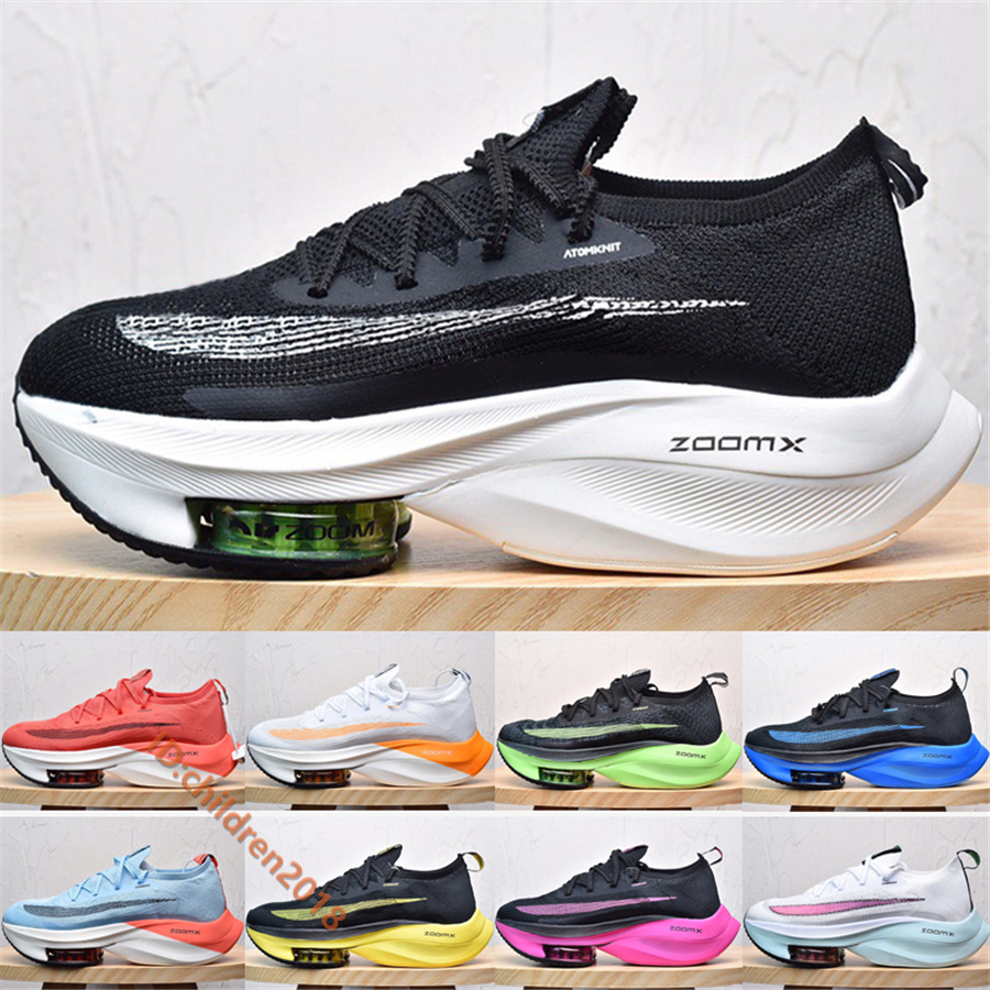 

Top Zoom Fly Next% Men Women Marathon Running Shoes 2020 Designer Air Cushion White Orange Yellow Blue Outdoor Sneakers Size 5.5-11, #006