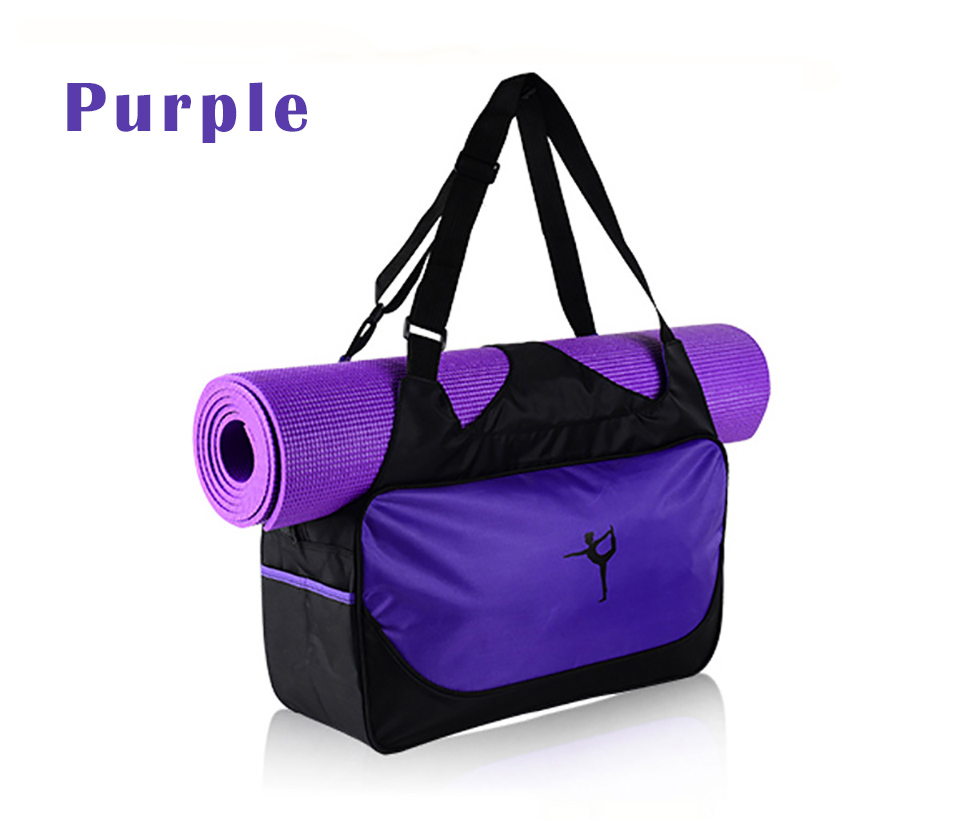 

Custom logo Multifunctional Waterproof Yoga Bag for Gym Mat Nylon Backpack Shoulder Carriers Yoga Pilates Mat Bag no Yoga Mat