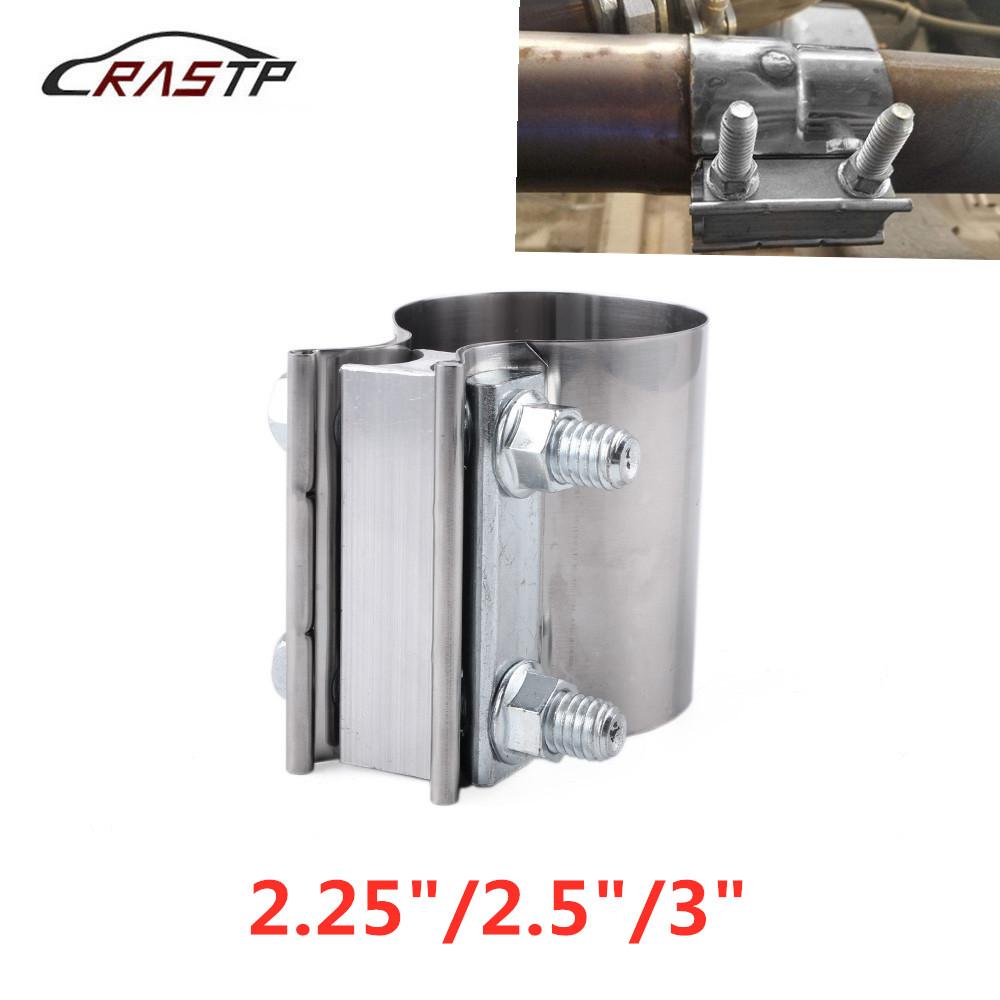 

RASTP-Universal Universal 2.25" 2.5" 3.0" Stainless Exhaust Lap Joint Exhaust Band Clamp Exhaust Sleeve Butt Joint Clamp RS-CR1013