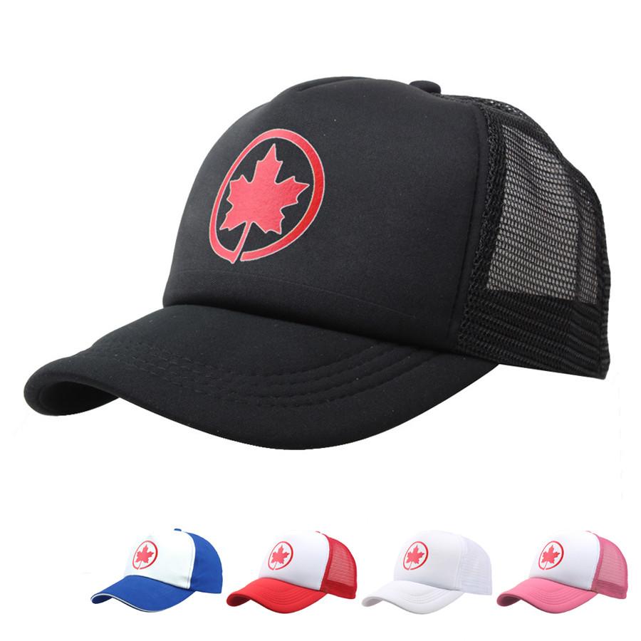 Canada Maple Leaf Canadian Flag Plain Adjustable Cowboy Cap Denim Hat for Women and Men