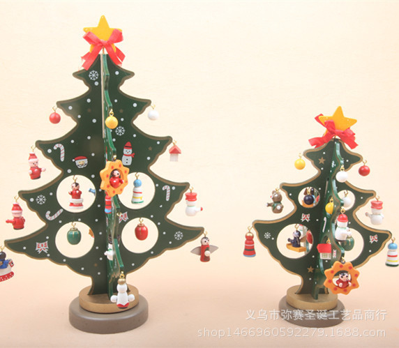 

Creative Stereo Wooden Christmas Tree Christmas Wooden Ornaments Small Gifts Desk Bazaar Bar Decoration