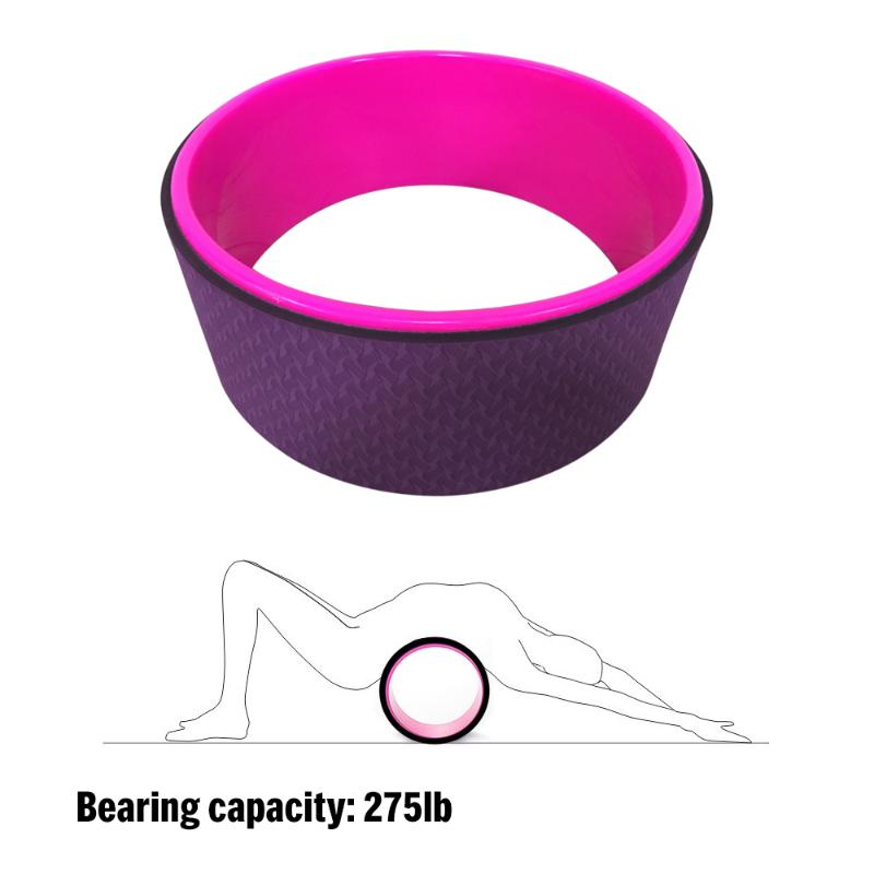 

Yoga Wheel Back Training Tool Yoga Circles Roller TPE Waist Shape Bodybuilding ABS Gym Home Professional Fitness Equipment, Beige