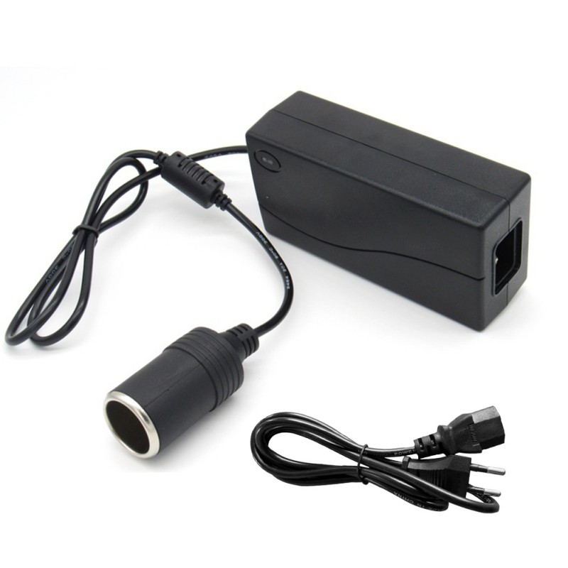 

Car Inverter 100V 220V To 12V Car Cigarette Lighter Converter Power Adapter Home Dual-Use Socket, As pic