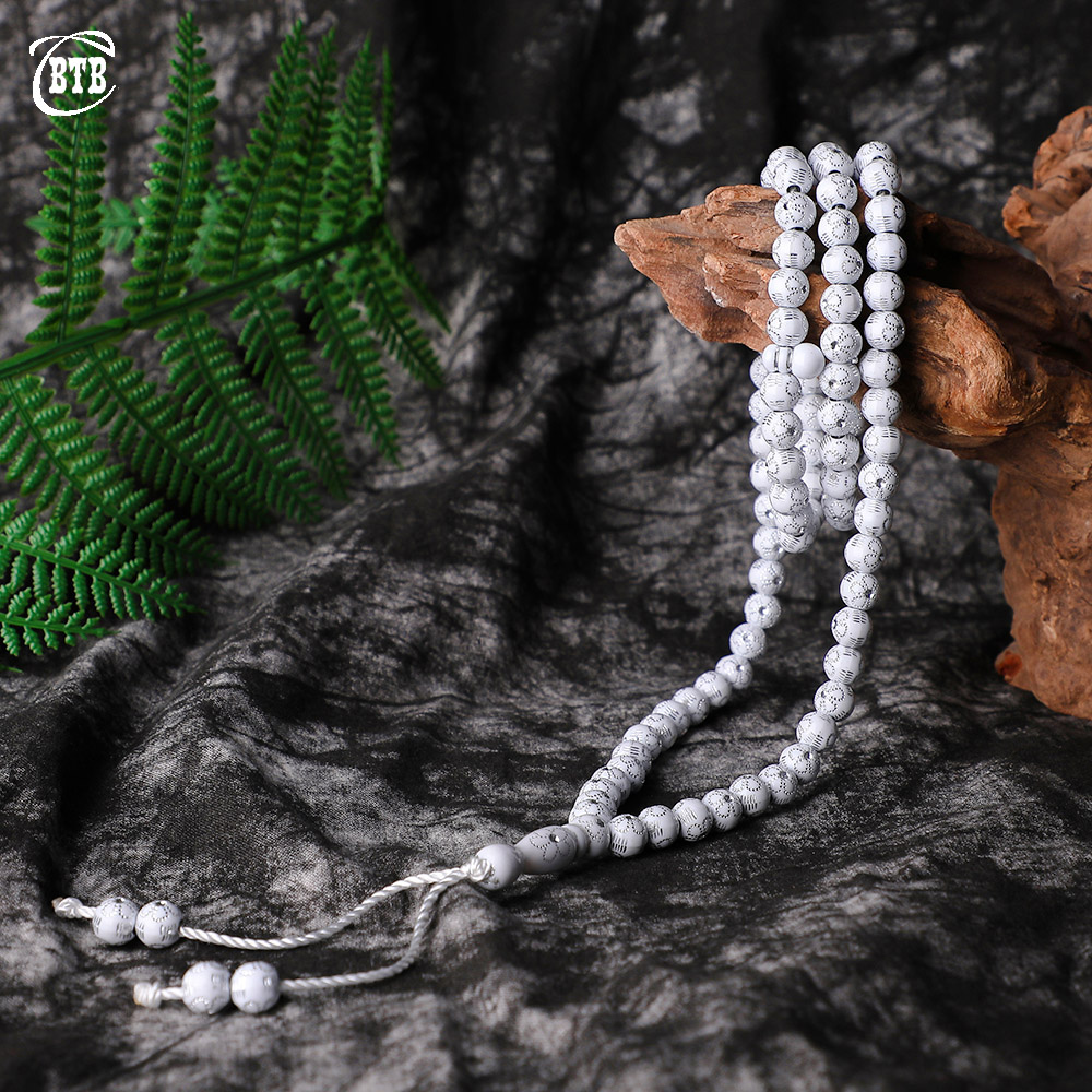 

Jewelry 8mm Islam High Quality Muslim Rosary Beads 99 Prayer Beads Natural Charm Middle East Bracelets
