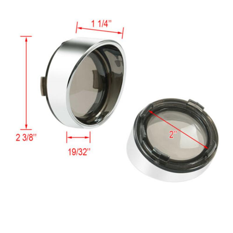

2pcs Turn Signal Light Bezel For Road King With decorative ring