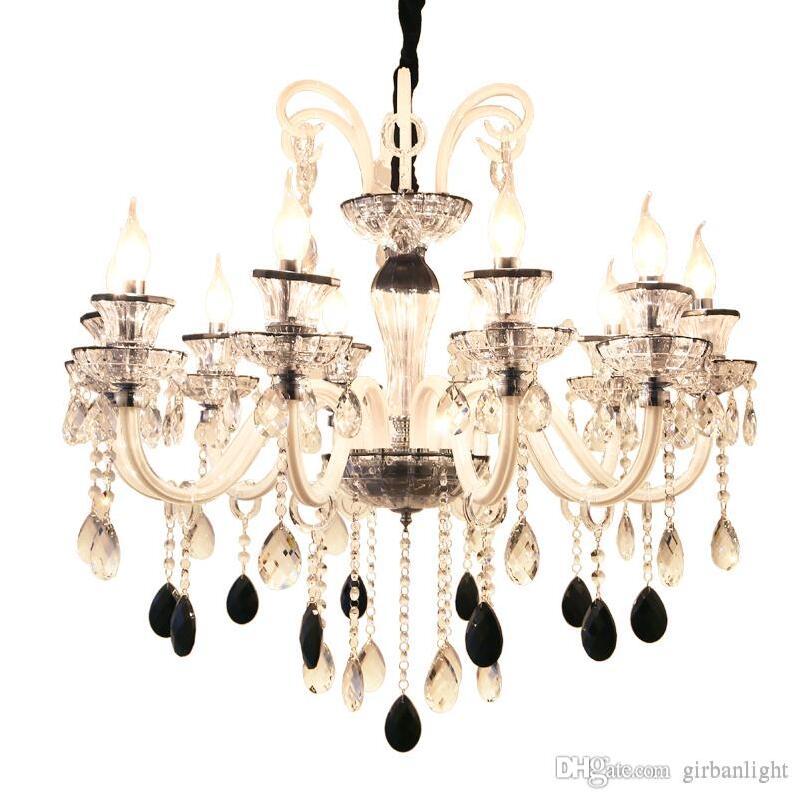 

Living Room Decor Modern Crystal Chandelier Luxury Retro Crystal Lighting Fixture for Bedroom Decor European Style Hotel Light