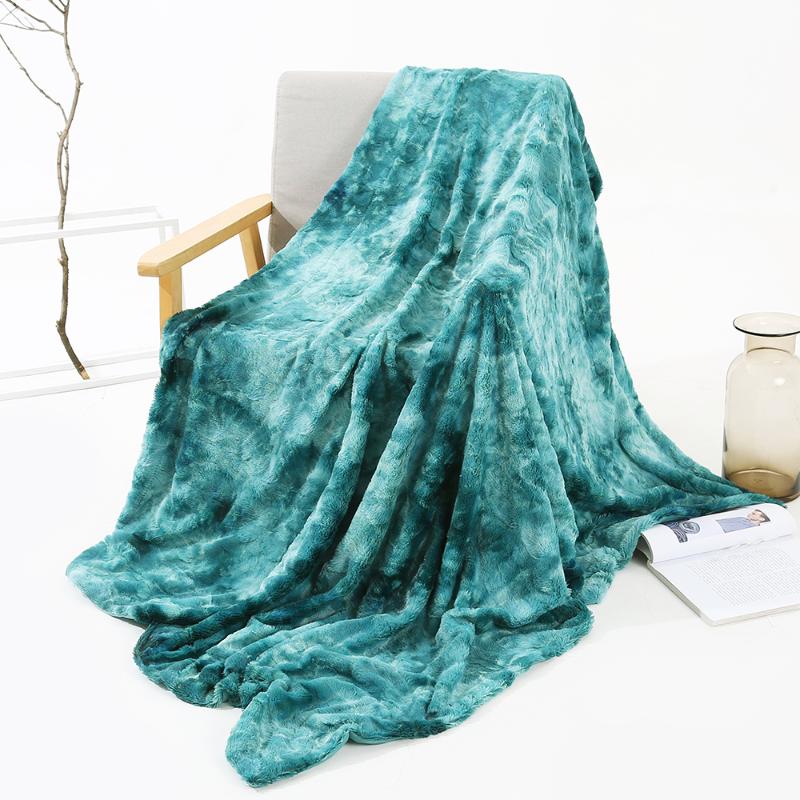 

Shaggy Super Soft Blanket Modern Elegant Faux Fur Velvet Plush Bedding Sheet Double-Layer Fluffy Sofa Baby Blanket Warm