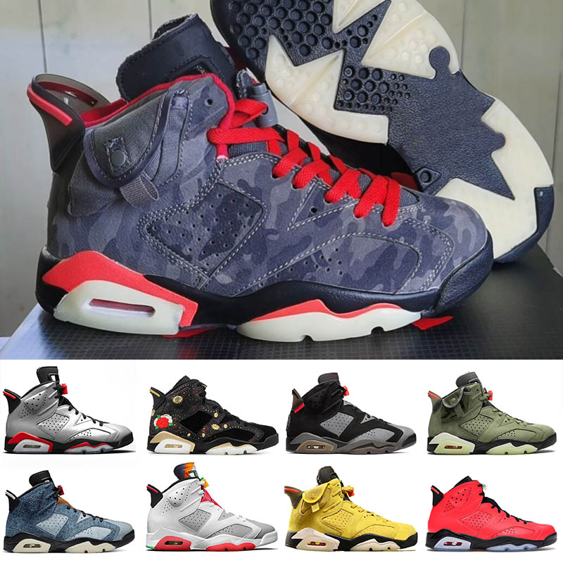 

new jumpman 6 travis scott cactus jack 6s mens basketball shoes hare washed dnim dunk champion unc Infrared 23 sneakers trainers size 13, B14 black cat
