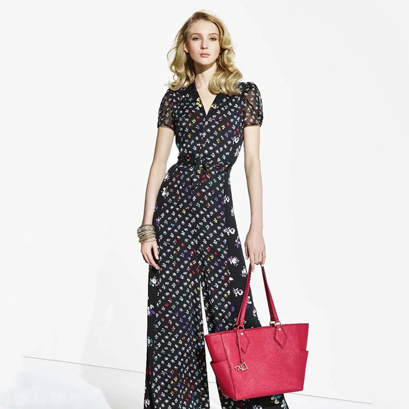 

Runway Jumpsuit 2019 New Spring Summer Vintage Floral Print Fashion High Quality Designers Elegant Black Ladies Rompers Overalls
