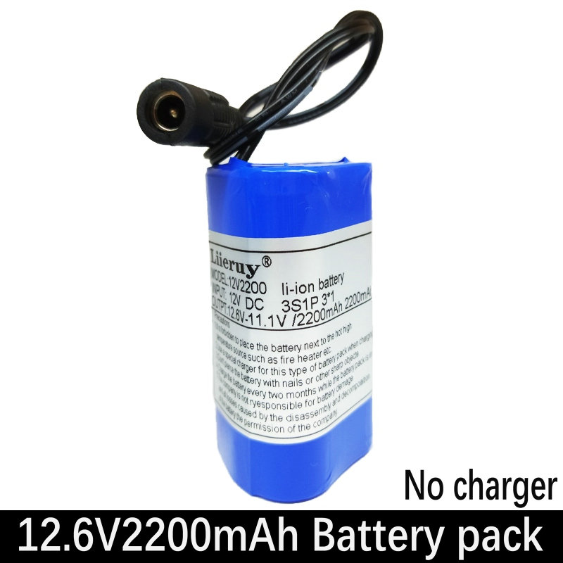 

Liieruy High Quality Portable 12V 2200mAH 18650 Rechargeable Lithium Battery Batteries Pack For CCTV Camera MID GPS 2200mah