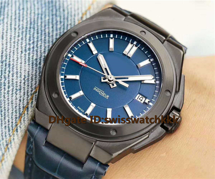 

MM Top wristwatches Swiss ETA2824 Automatic Sapphire Crystal Date Display Black Ceramic Case calfskin strap Solid Case Back Mens Watch