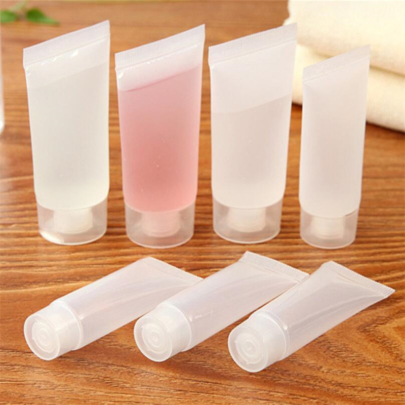 

10ml 15ml 20ml 30ml 50ml 100ml Clear Empty Refillable Plastic Packing Sample Bottles For Shampoo Cleanser Shower Gel Lotion