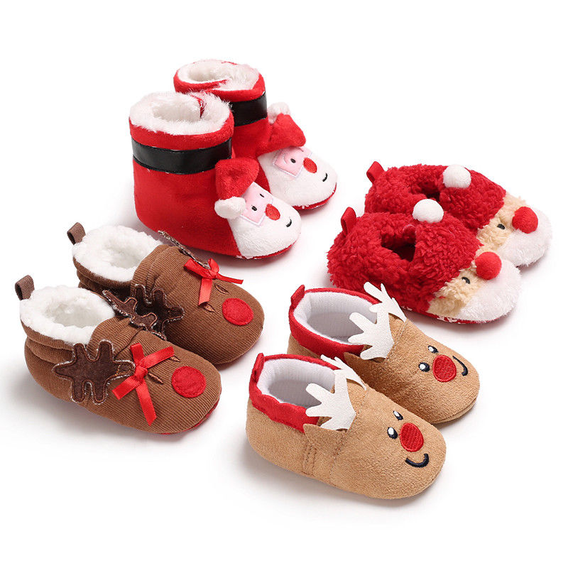 baby christmas slippers
