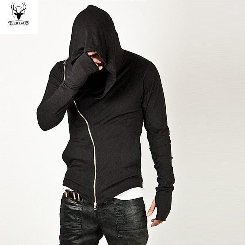 thin black hoodie mens