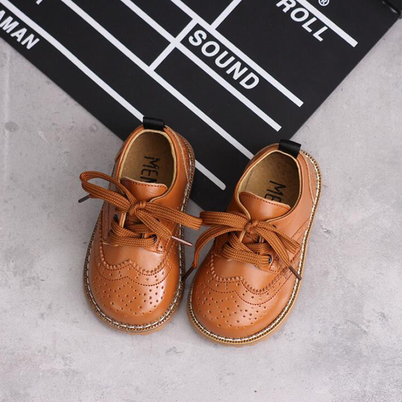 

Spring autumn new children genuine leather shoes boys girls single shoes cow muscle super soft sole leather shoes size 21 to 30