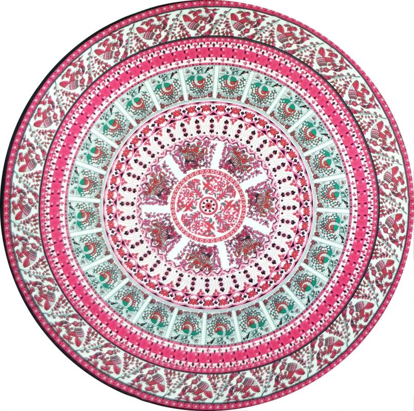 

Summer Beach Throw Towel Mandala Classic Round Printed Tapestry Wall Hanging Yoga Mat Decorative Round Beach Cover-Ups