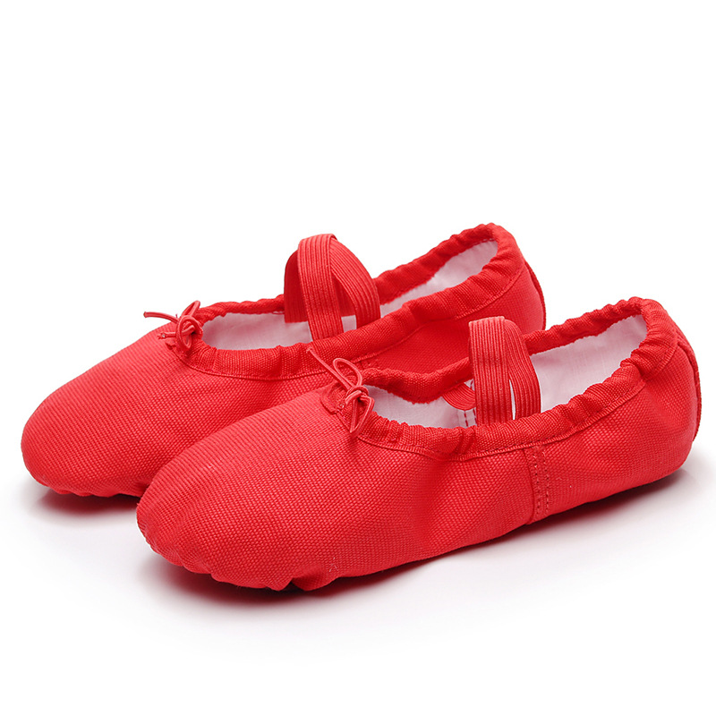 Red, wu-shoes Childrens Dance Shoes Soft Bottom Dance Shoes Autumn Childrens Ballet Shoes Adult Practice Yoga Gym Shoes Cat Claw Shoes