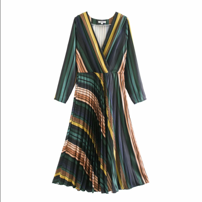 

Wind Long Sleeve Dress, Picture color