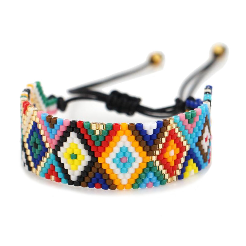 

Ybollar Handmade Bracelet For Women Miyuki Seed Beads Cuff Bangles Jewelry Ethnic Weave Friendship Bracelet Adjustable Gift