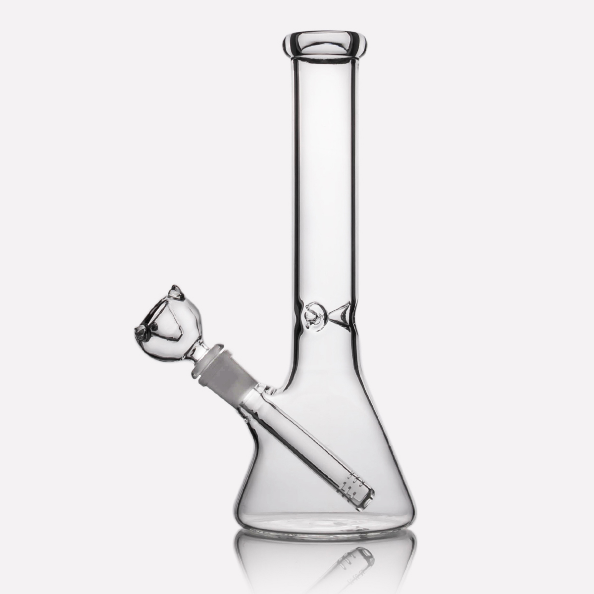 

Hookahs Thick Beaker Bong Water Pipes Scientific Glass Bongs Black Lips With 14mm Diffuser Downstem