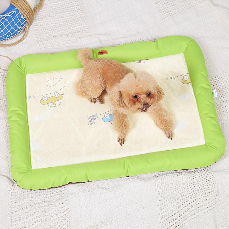 

Washable Dog Cooling Comfort Mat Cat Sofa Breathable Pet Bed Household Animal Dogs Accessories for Puppy Mattress, Gray