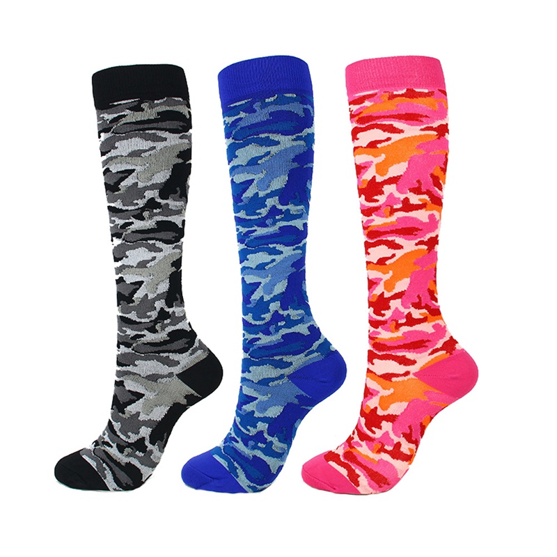 

Compression Socks Unisex Running Socks Sports Compression Support Outdoor Camouflage Racing Long Pressure Stockings, Bh