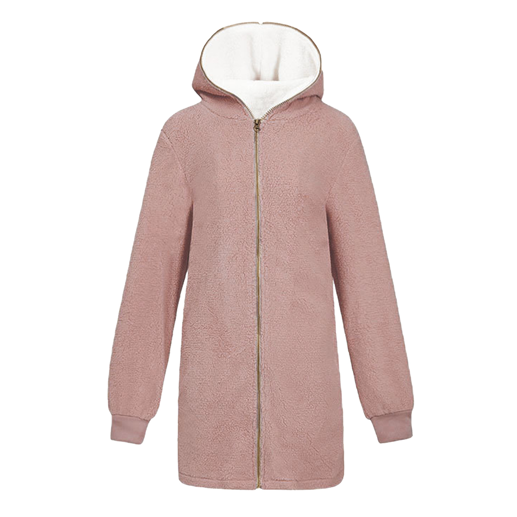 

fleece jacket with zip hoodie for women, Black;white