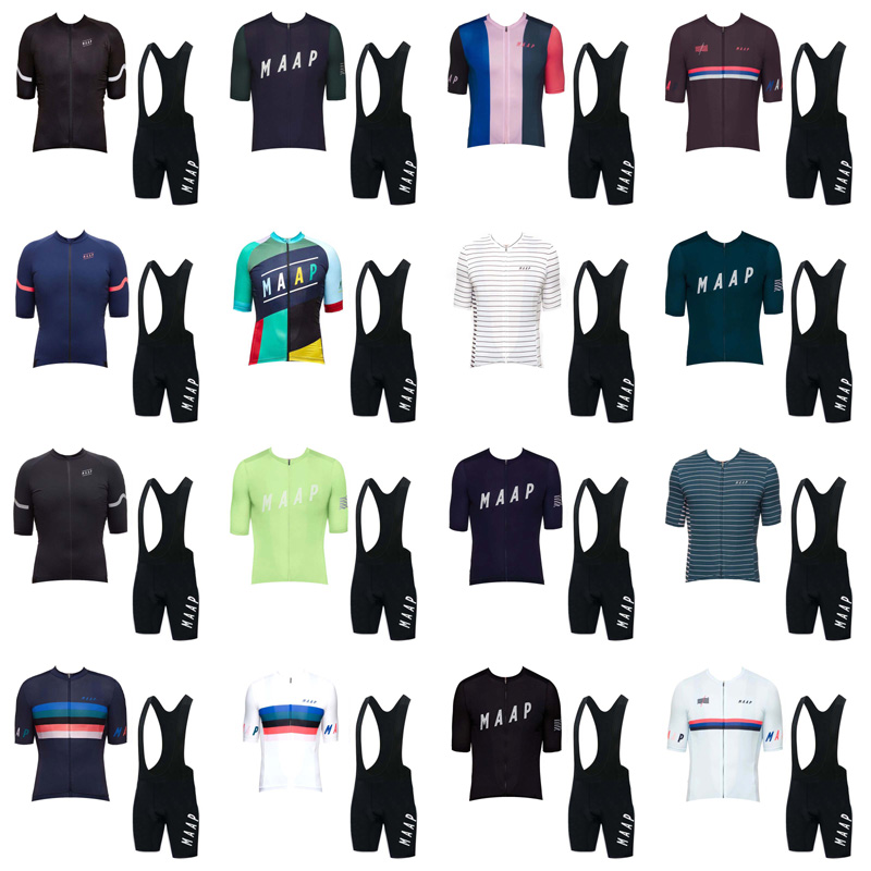 

MAAP team Cycling Short Sleeves jersey (bib)bike shorts set MTB SOBYCLE Ropa Ciclismo mens pro summer bicycling Maillot wear B613-13, 15#