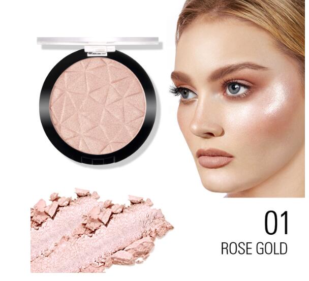 

SACE LADY 6 Color Highlighter Facial Glitter Palette Makeup Glow Face Contour Shimmer Powder Illuminator Highlight Cosmetics, Customize