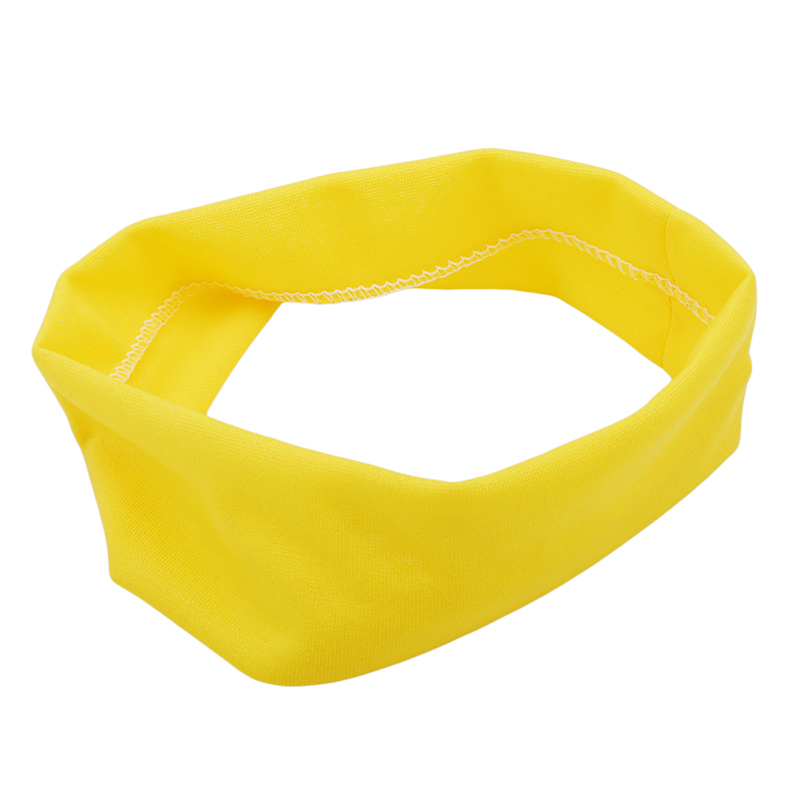 

Solid Yoga Hairband Women Sweatband Sports Tennis Nonslip Headband Boho Hairband Elastic Running Headwrap Hair Accessories, Yellow