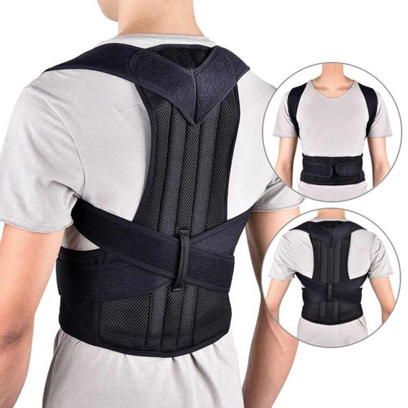 

Back Support Posture Corrector Adjustable Clavicle Brace Comfortable Correct Shoulder Posture Strap Clavicle Correction Belt, Red