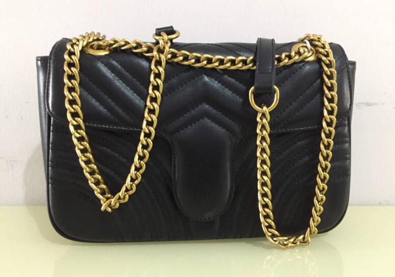 

Fashion Women love marmont Shoulder Bags Classic Leather Heart Style Gold Chain New Women Bag Handbag Tote Bags Messenger Handbags GCCI0121, White