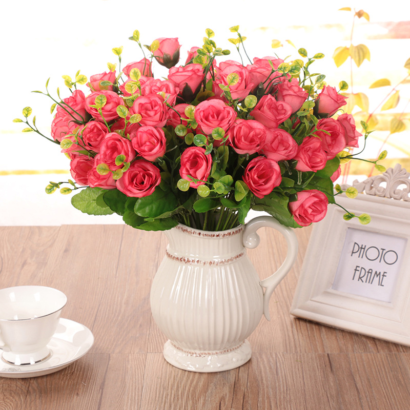 

High-grade cloth simulation flower home decoration wedding supplies, 5 beam distributing