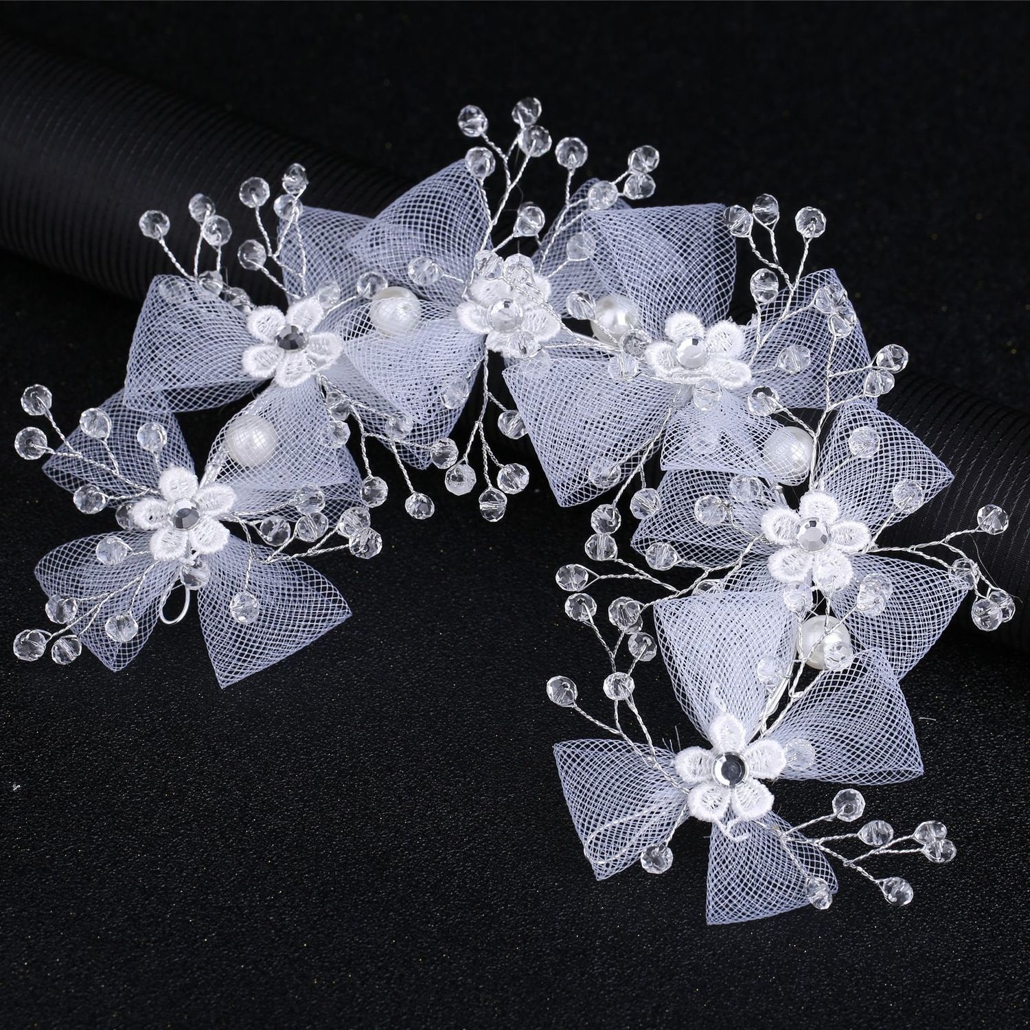

Expert White Butterfly Spin Yarn Girl Hair Band Headwear Bride Wedding Hair Decorate Accessories