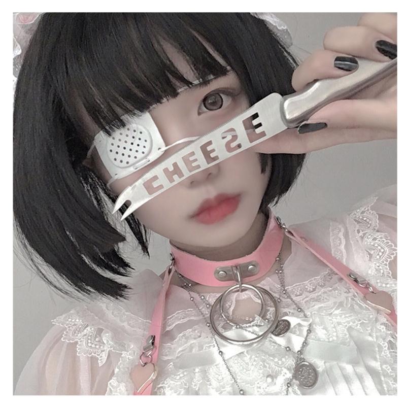 

BUQI Bobo Wigs Women African American Short Black Bangs Heat Resistant Synthetic Straight Fales Hair For Cosplay Lolita Party, T1b/613