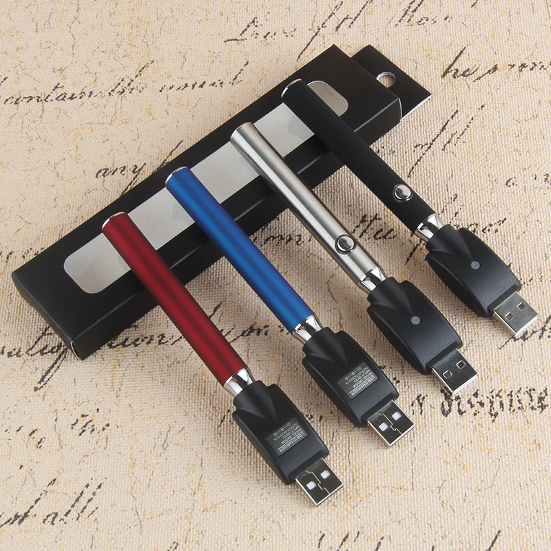 

Ecig co2 oil cartridge preheating pen Kit variable voltage 510 thread 350mah rapid pre-heat LO battery atomizer vape, Red