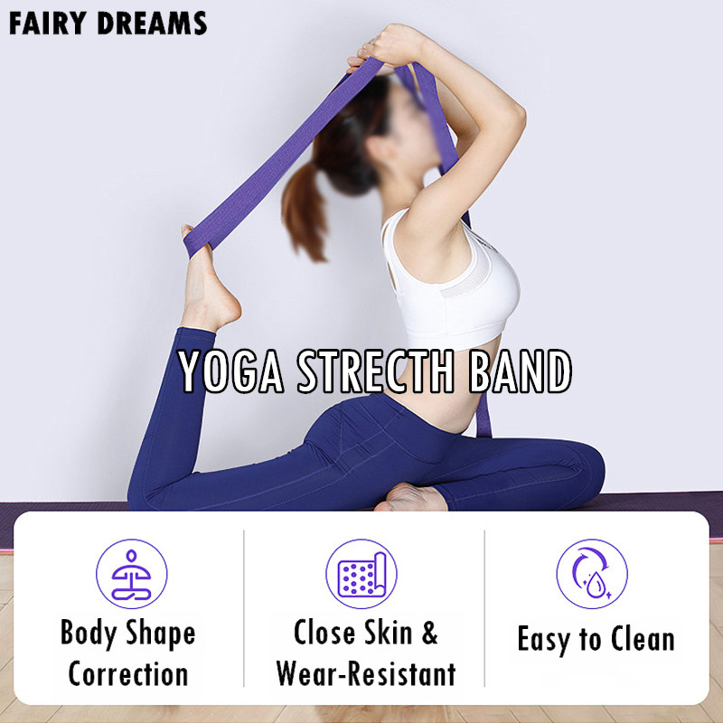 

Stretch-Strap Fitness Yoga Stretching Belt Pulling Rope Iyengar Assisted Resistance Band, Red