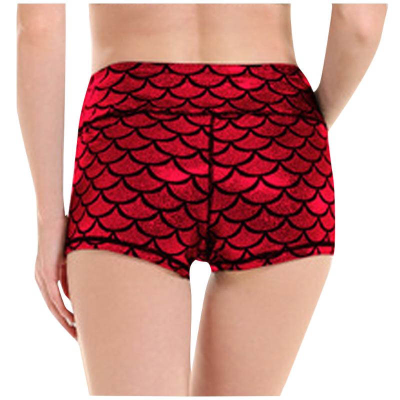 

JAYCOSIN Fashion Women' Bronzing Mid-rise Slim Fish Scale Sports Running Shorts Summer Casual Home Gym Workout Ladies Shorts, Gold