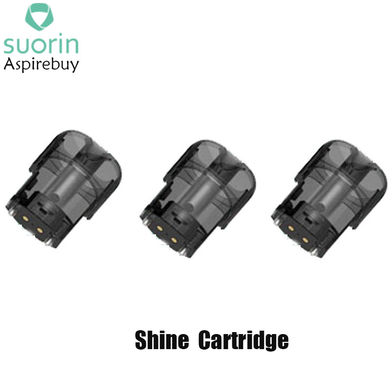 

Suorin Shine Pod Cartridge Replacement 2ml Capacity with 1.0ohm Coil Equipped with Microphone 3pcs/Pack for Suorin Shine Pod Kit Authentic