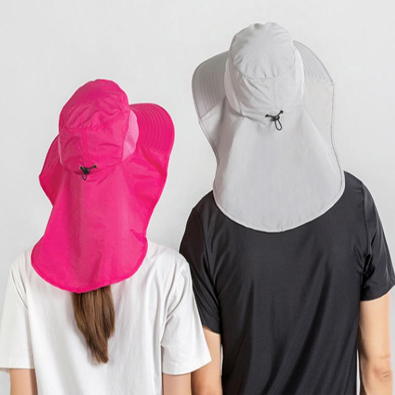 

Wide Brim Hiking Fishing Cap Summer Sun Hat Outdoor UV Protection Bucket Hat with Neck Flap for Men Women High Quality Durable, Khaki